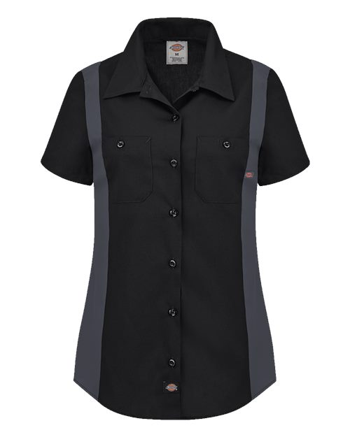 Women's Short Sleeve Industrial Colorblocked Shirt