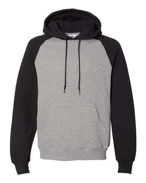 Dri Power® Colorblock Raglan Hooded Sweatshirt