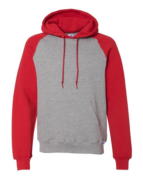 Dri Power® Colorblock Raglan Hooded Sweatshirt