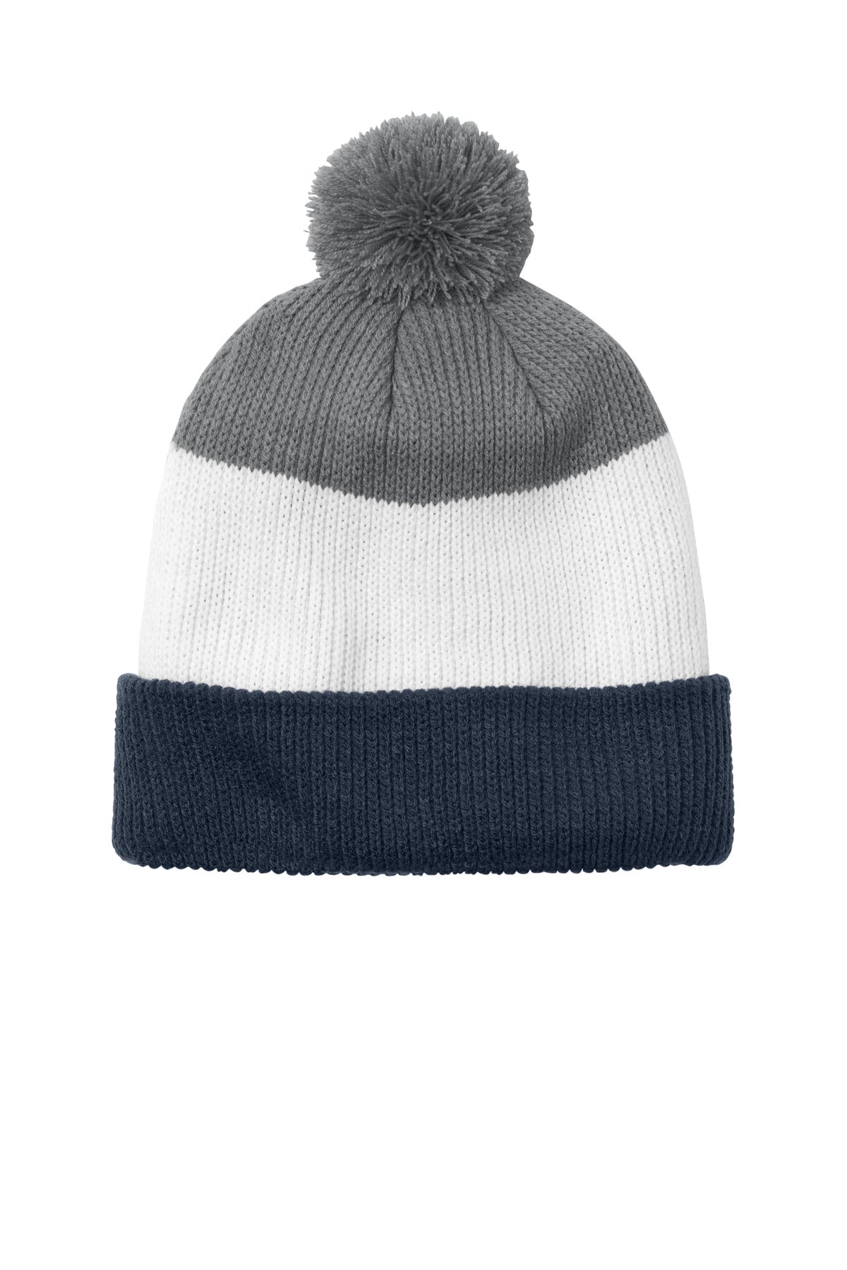 Port Authority ®  Cozy Striped Pom Beanie C979