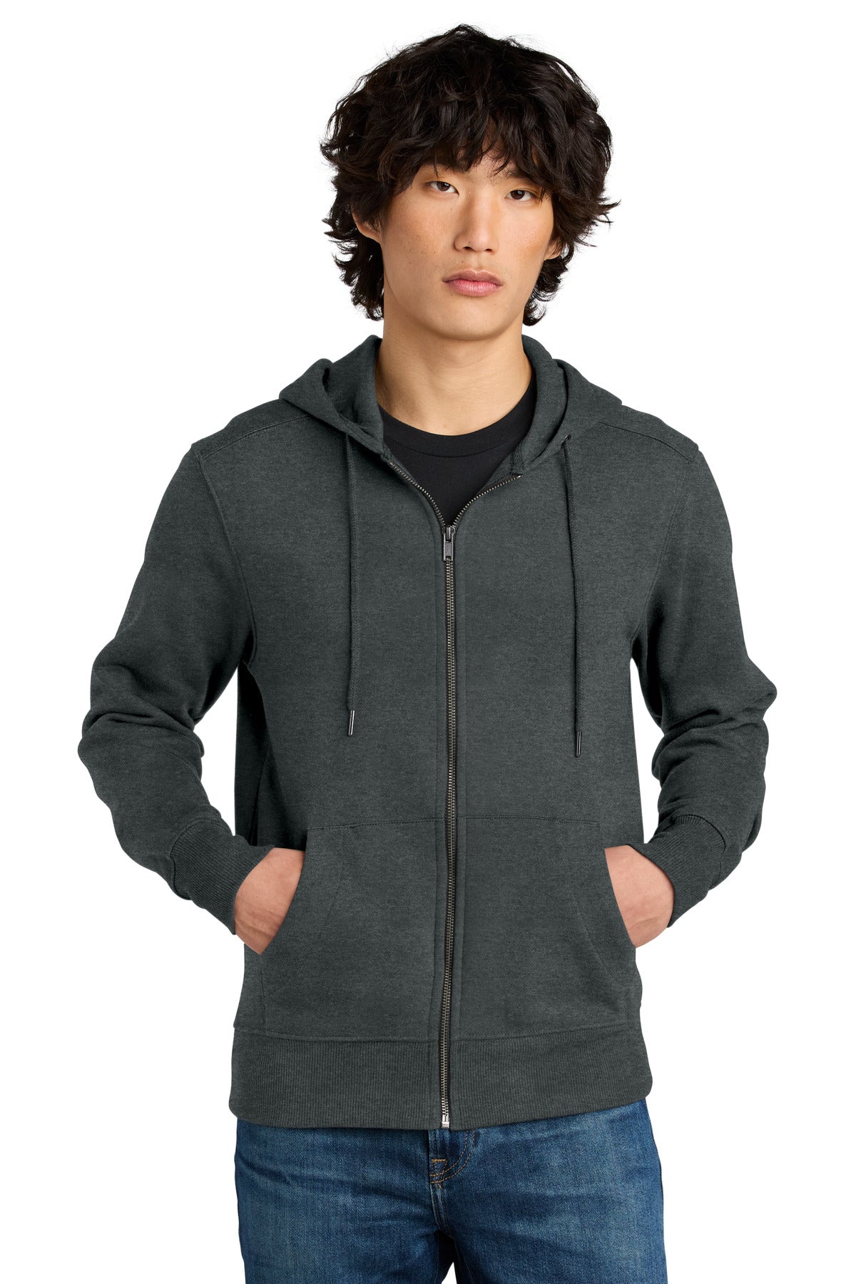 District  ®  Perfect Weight  ®  Fleece Full-Zip Hoodie DT1103