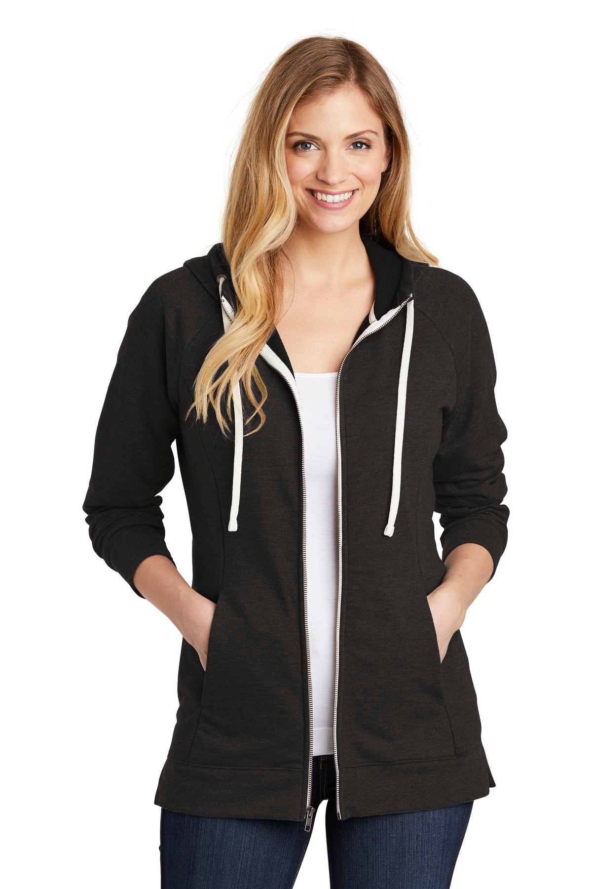 District  ®  Women's Perfect Tri  ®  French Terry Full-Zip Hoodie. DT456