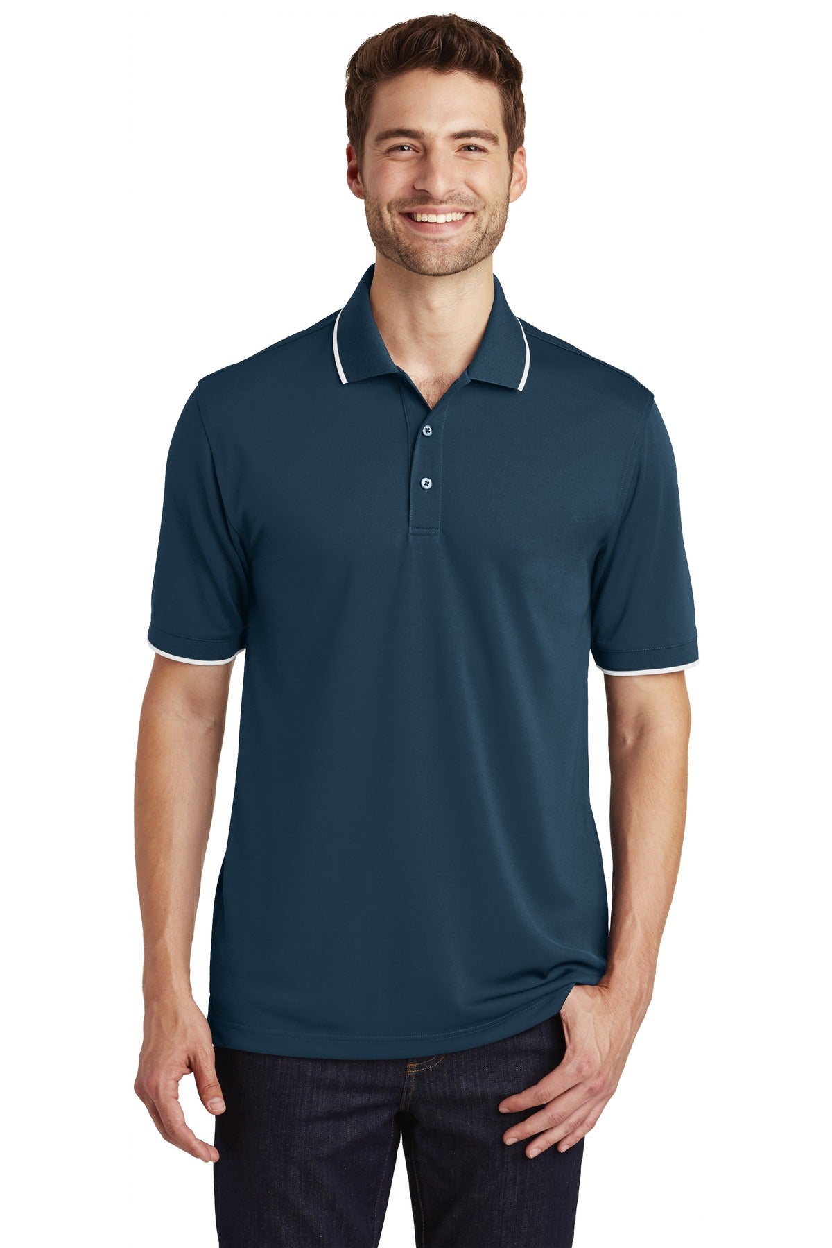 Port Authority® Dry Zone® UV Micro-Mesh Tipped Polo. K111