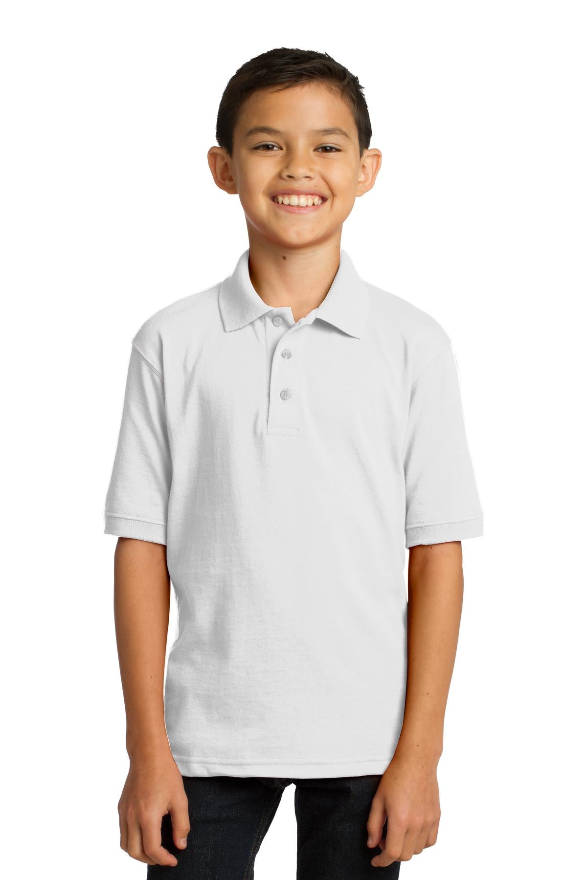 Port & Company® Youth Core Blend Jersey Knit Polo. KP55Y