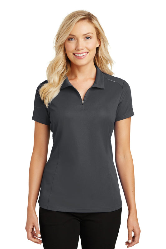 Port Authority ®  Women's Pinpoint Mesh Zip Polo. L580