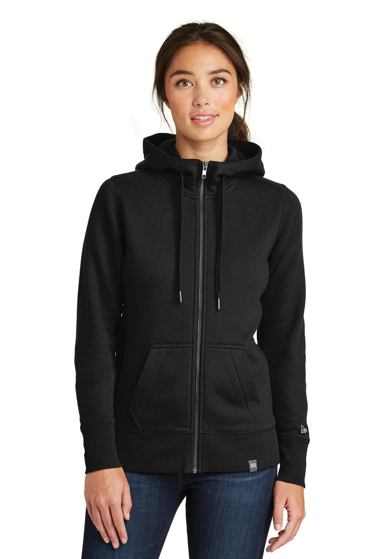 New Era ® Ladies French Terry Full-Zip Hoodie. LNEA502