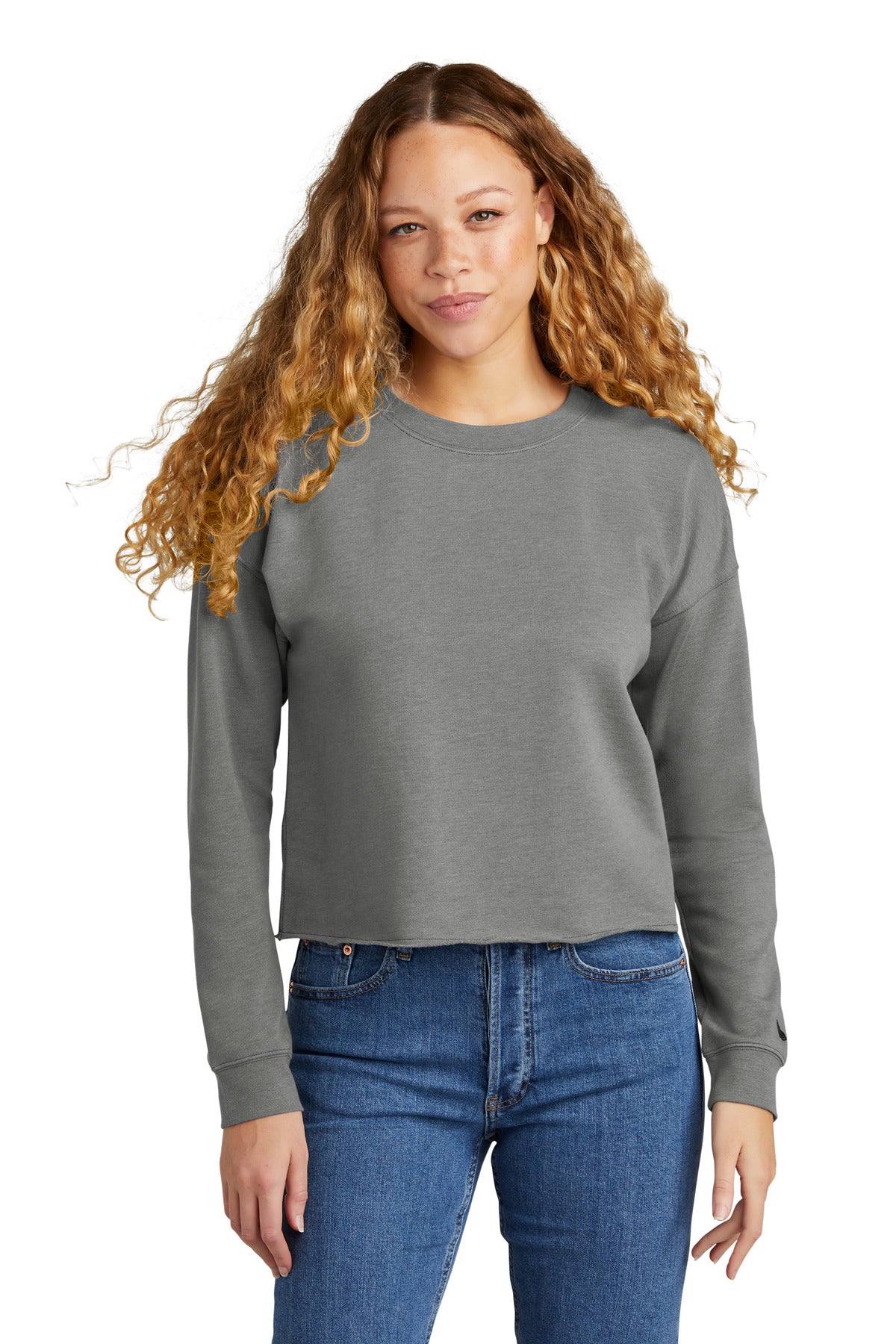 New Era® Ladies Tri-Blend Fleece Crop Crew LNEA514