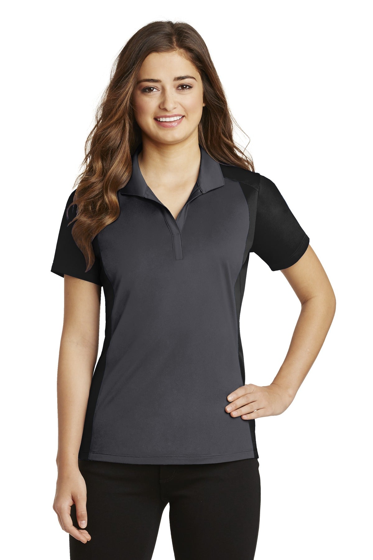 Sport-Tek ®  Women's Colorblock Micropique Sport-Wick ®  Polo. LST652