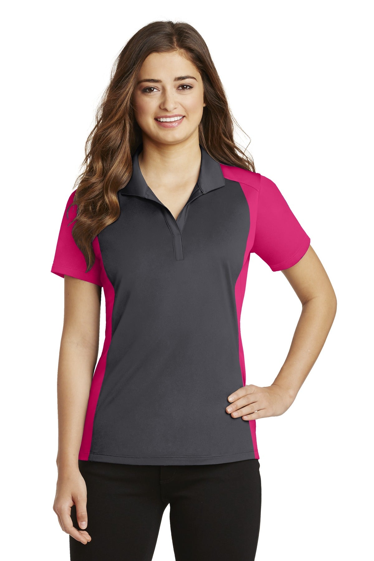 Sport-Tek ®  Women's Colorblock Micropique Sport-Wick ®  Polo. LST652