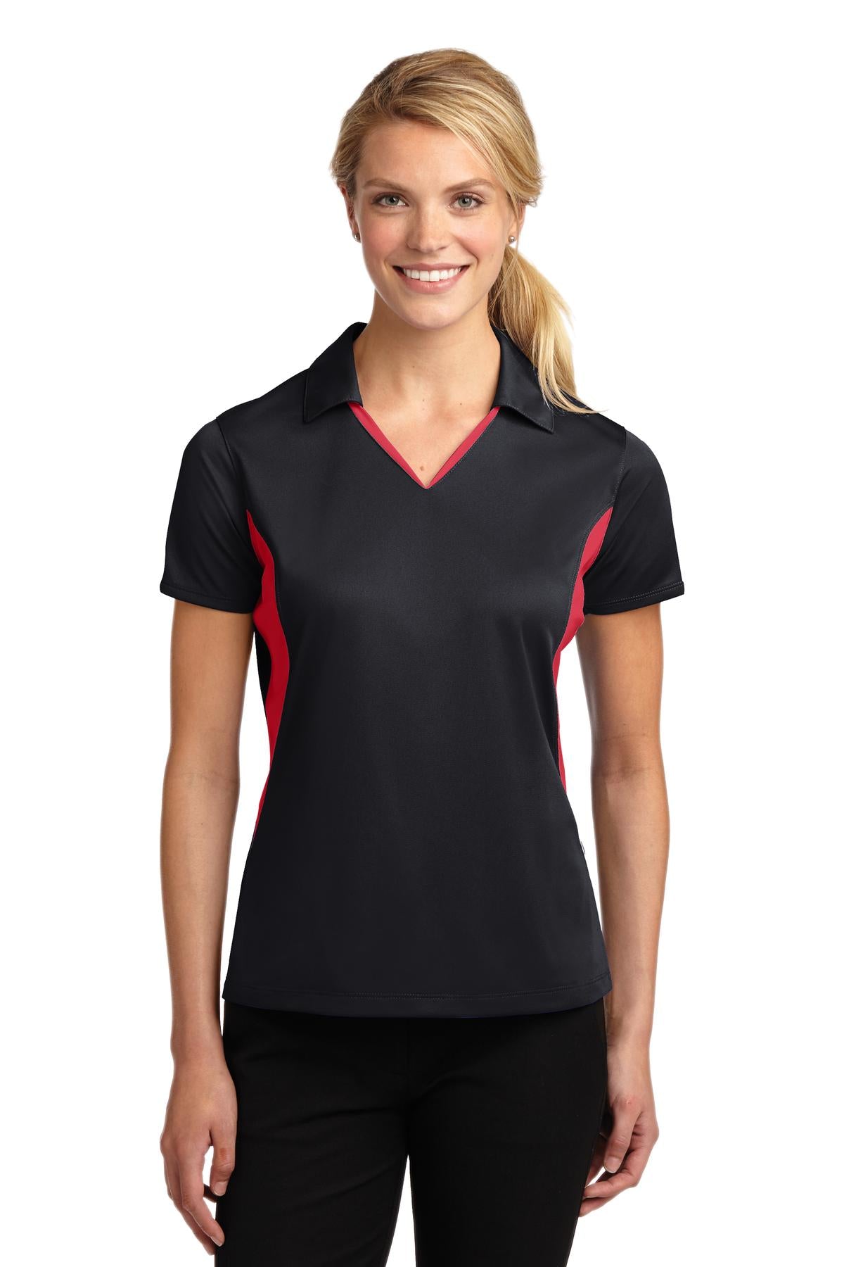 Sport-Tek ®  Women's Side Blocked Micropique Sport-Wick ®  Polo. LST655