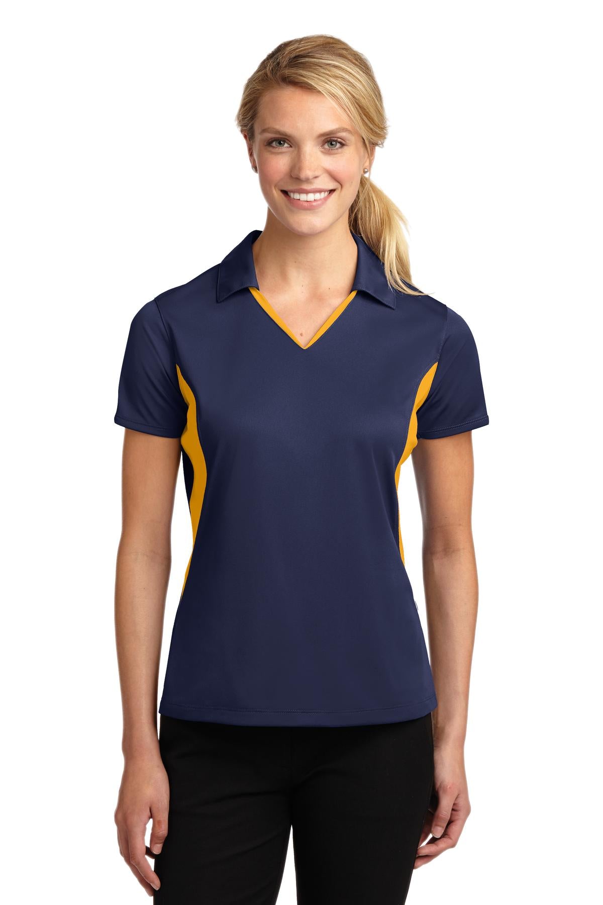 Sport-Tek ®  Women's Side Blocked Micropique Sport-Wick ®  Polo. LST655