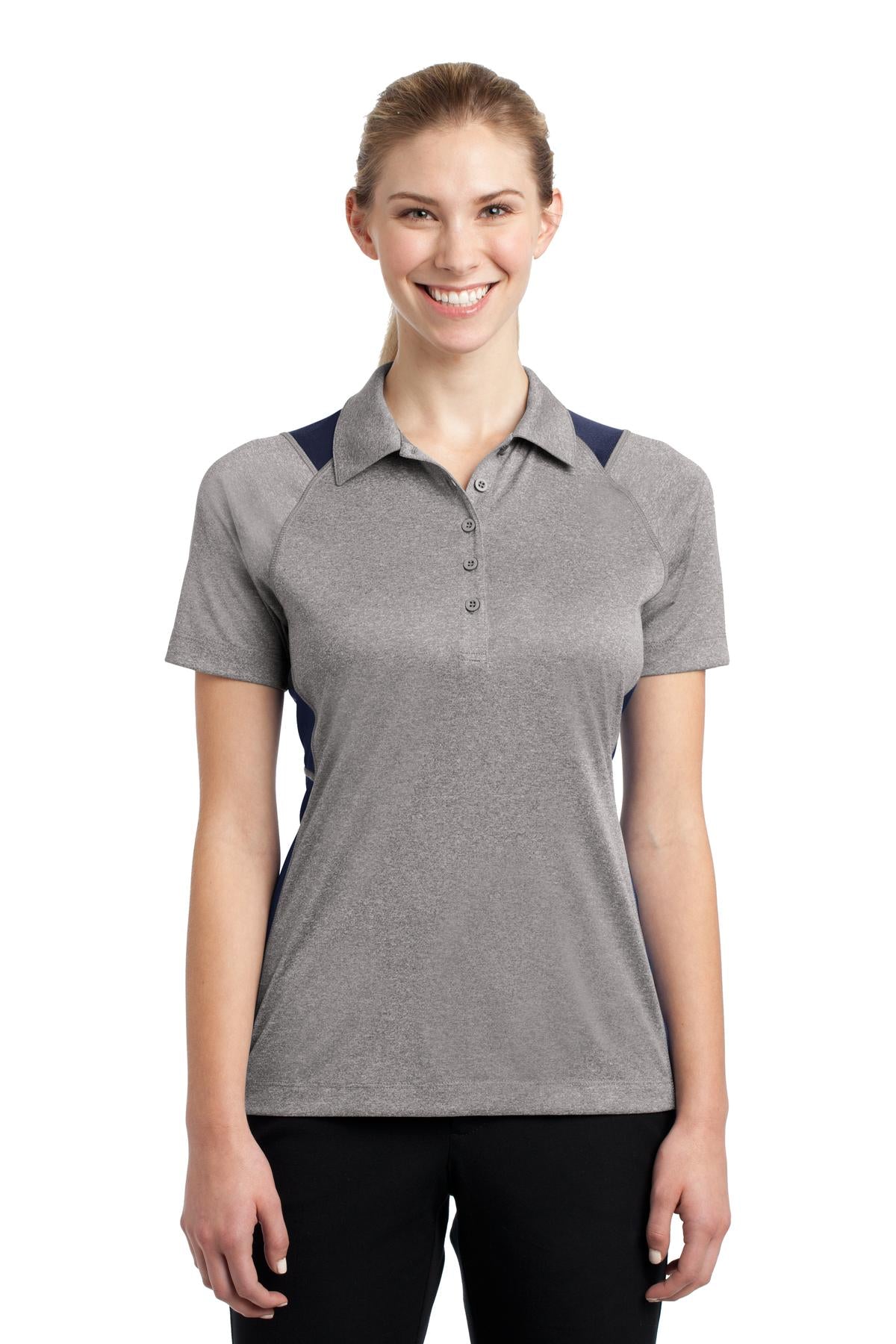 Sport-Tek ®  Women's Heather Colorblock Contender ™  Polo. LST665