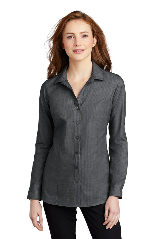 Port Authority  ®  Women's Pincheck Easy Care Shirt LW645