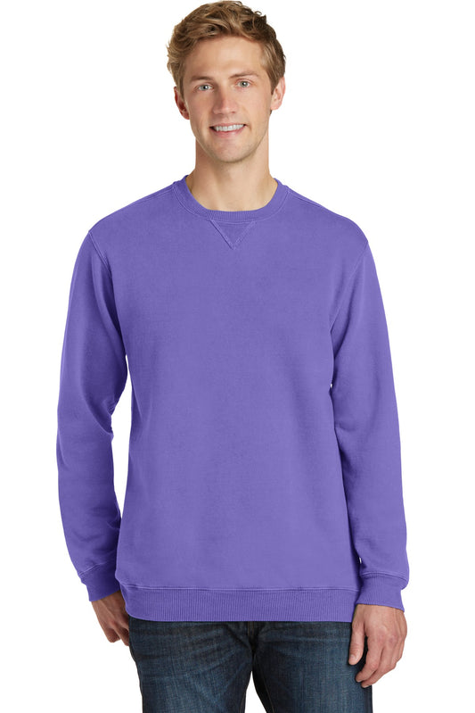 Port & Company® Beach Wash® Garment-Dyed Crewneck Sweatshirt PC098