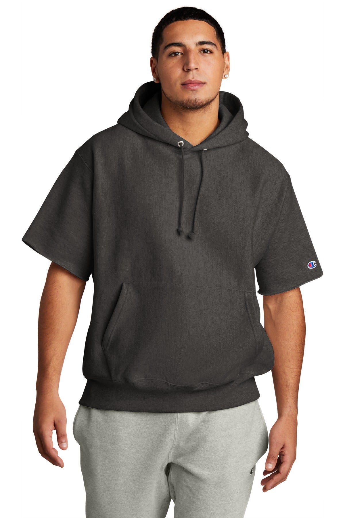 Champion  ®   Reverse Weave  ®   Short Sleeve Hooded Sweatshirt S101SS