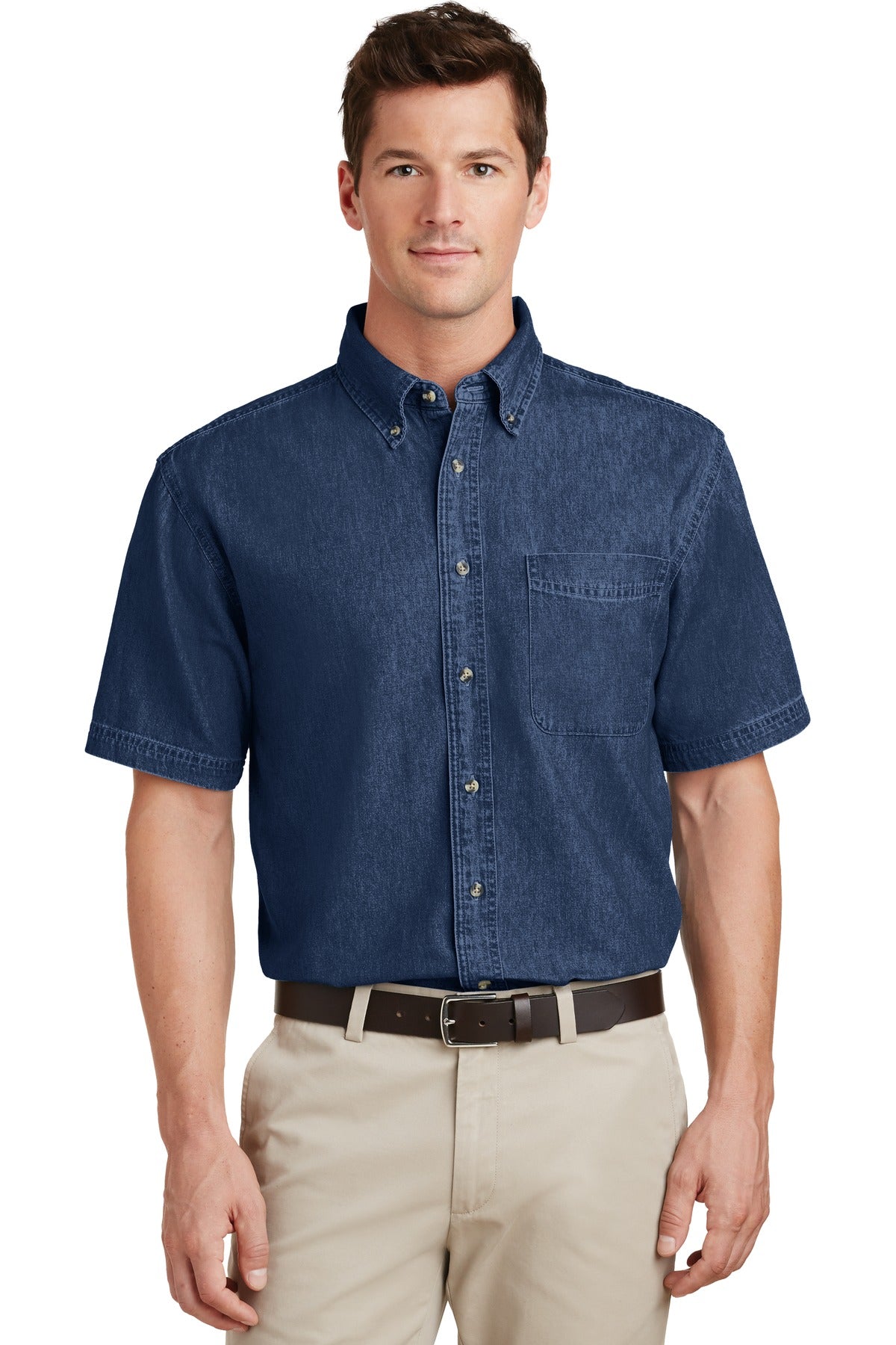 Port & Company ®  - Short Sleeve Value Denim Shirt. SP11