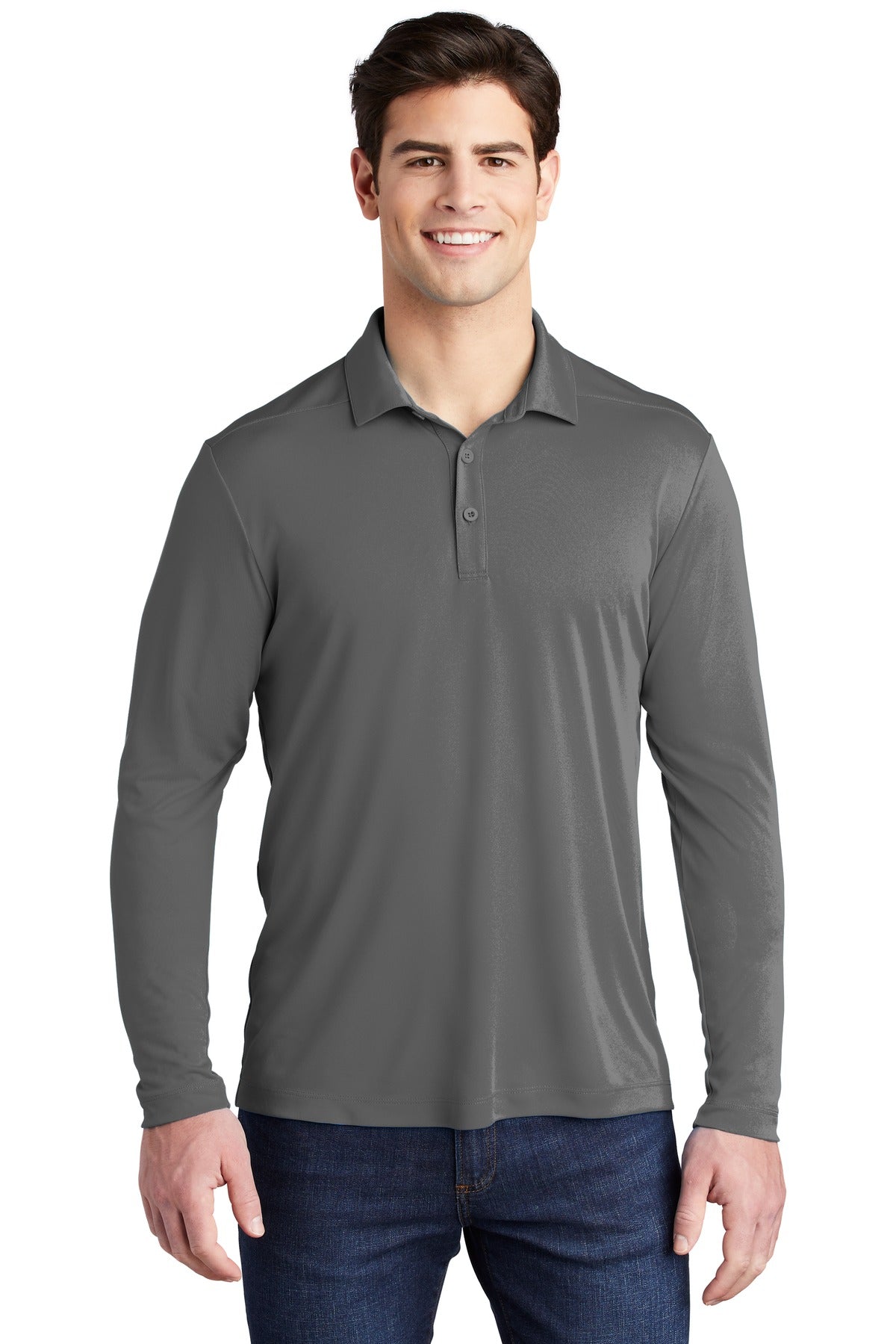 Sport-Tek  ®   Posi-UV ®   Pro Long Sleeve Polo. ST520LS