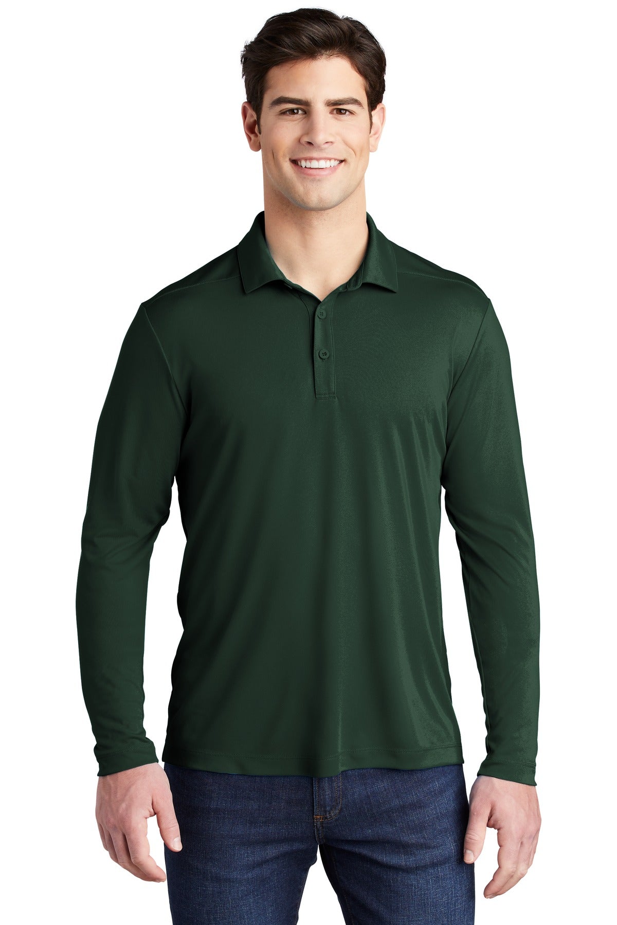 Sport-Tek  ®   Posi-UV ®   Pro Long Sleeve Polo. ST520LS