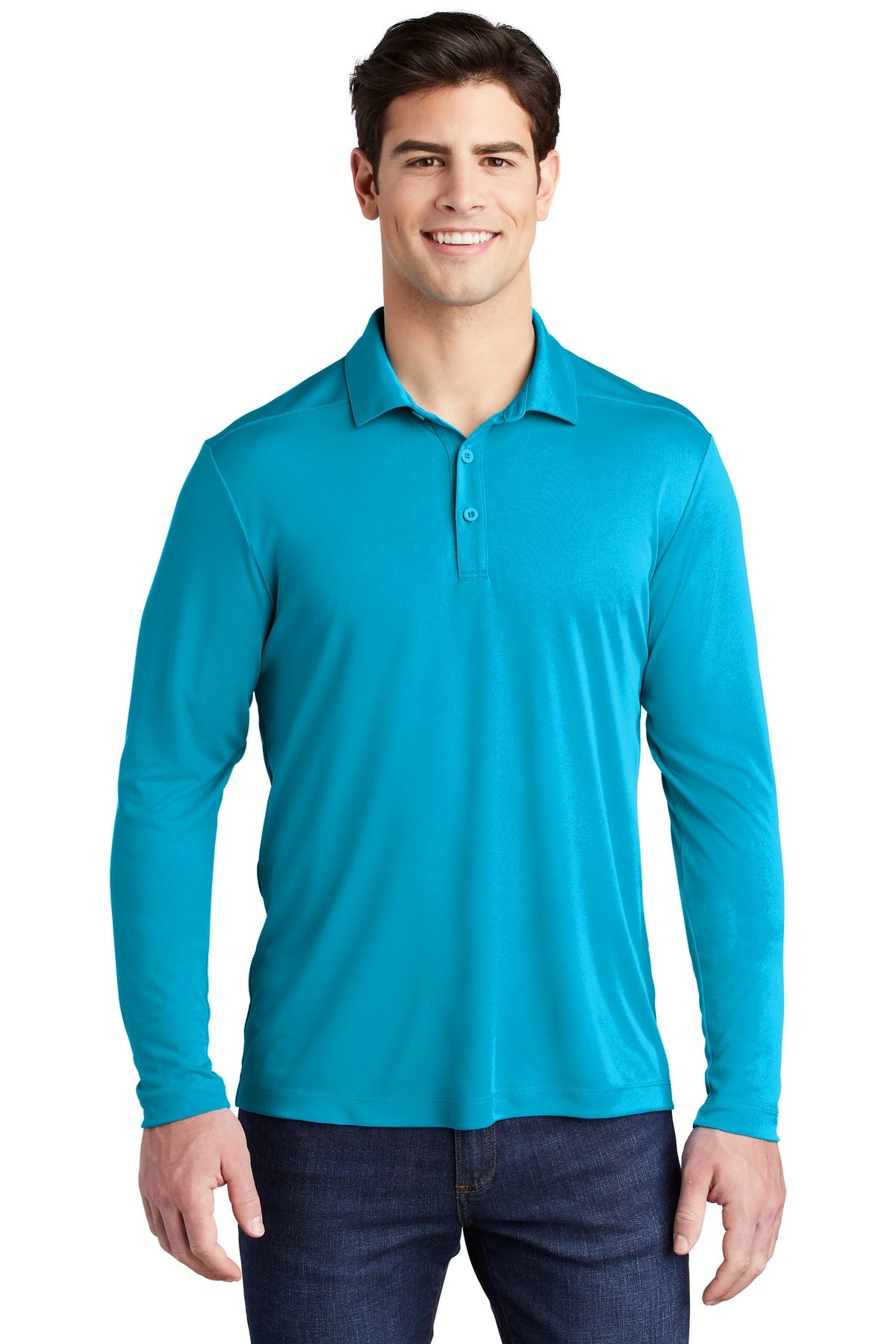 Sport-Tek  ®   Posi-UV ®   Pro Long Sleeve Polo. ST520LS