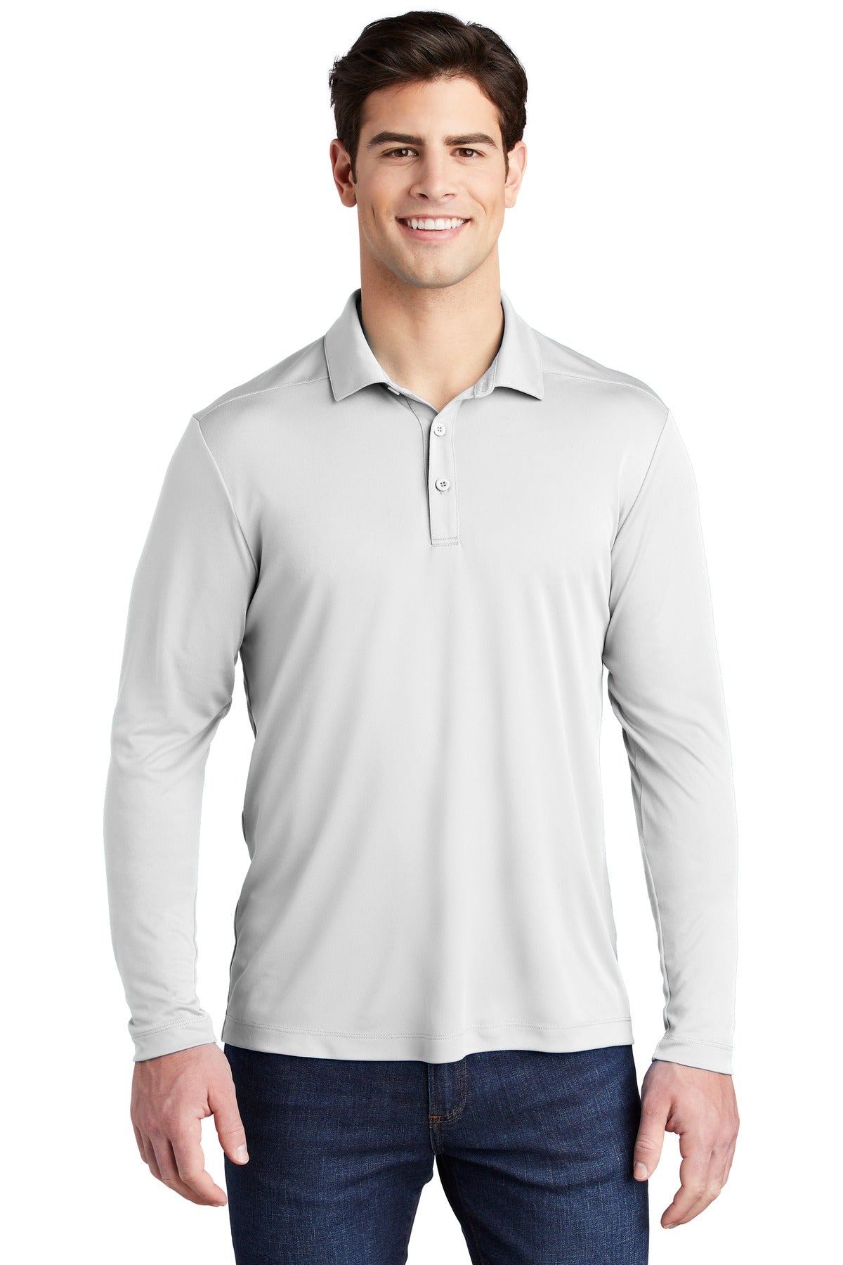 Sport-Tek  ®   Posi-UV ®   Pro Long Sleeve Polo. ST520LS