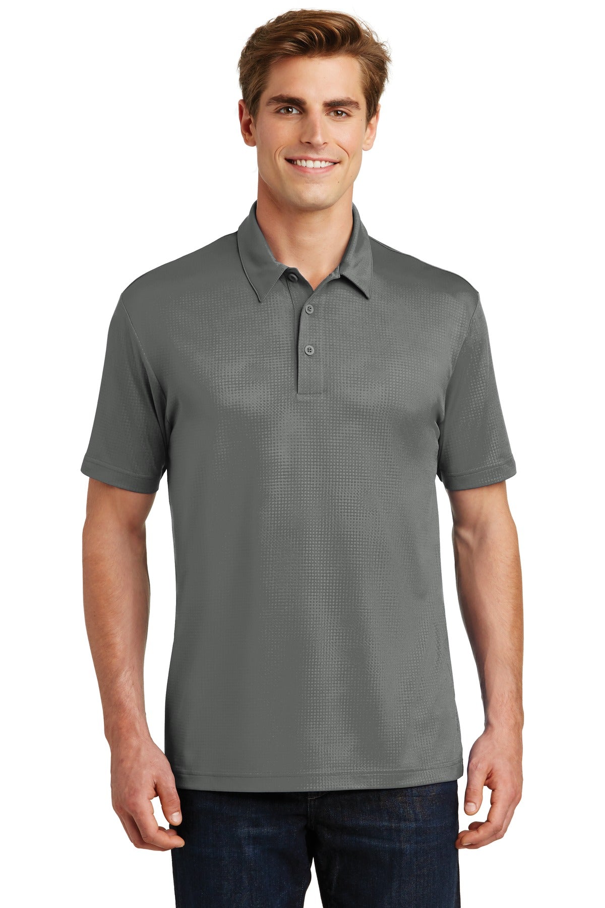 Sport-Tek ®  Embossed PosiCharge ®  Tough Polo ® . ST630