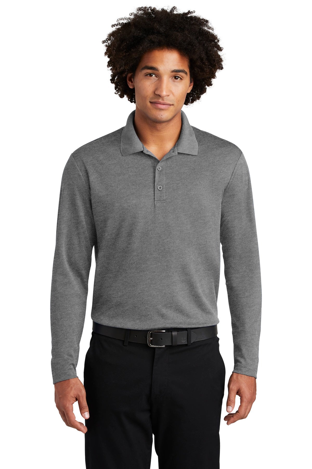 Sport-Tek  ®  PosiCharge  ®  RacerMesh  ®  Long Sleeve Polo. ST640LS