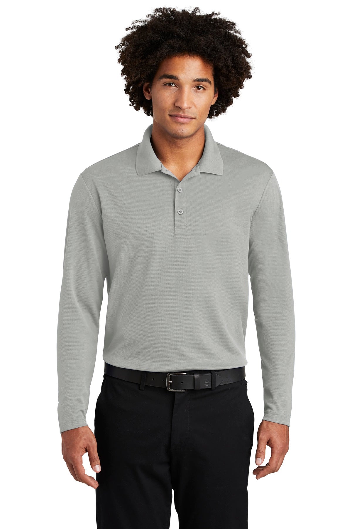 Sport-Tek  ®  PosiCharge  ®  RacerMesh  ®  Long Sleeve Polo. ST640LS