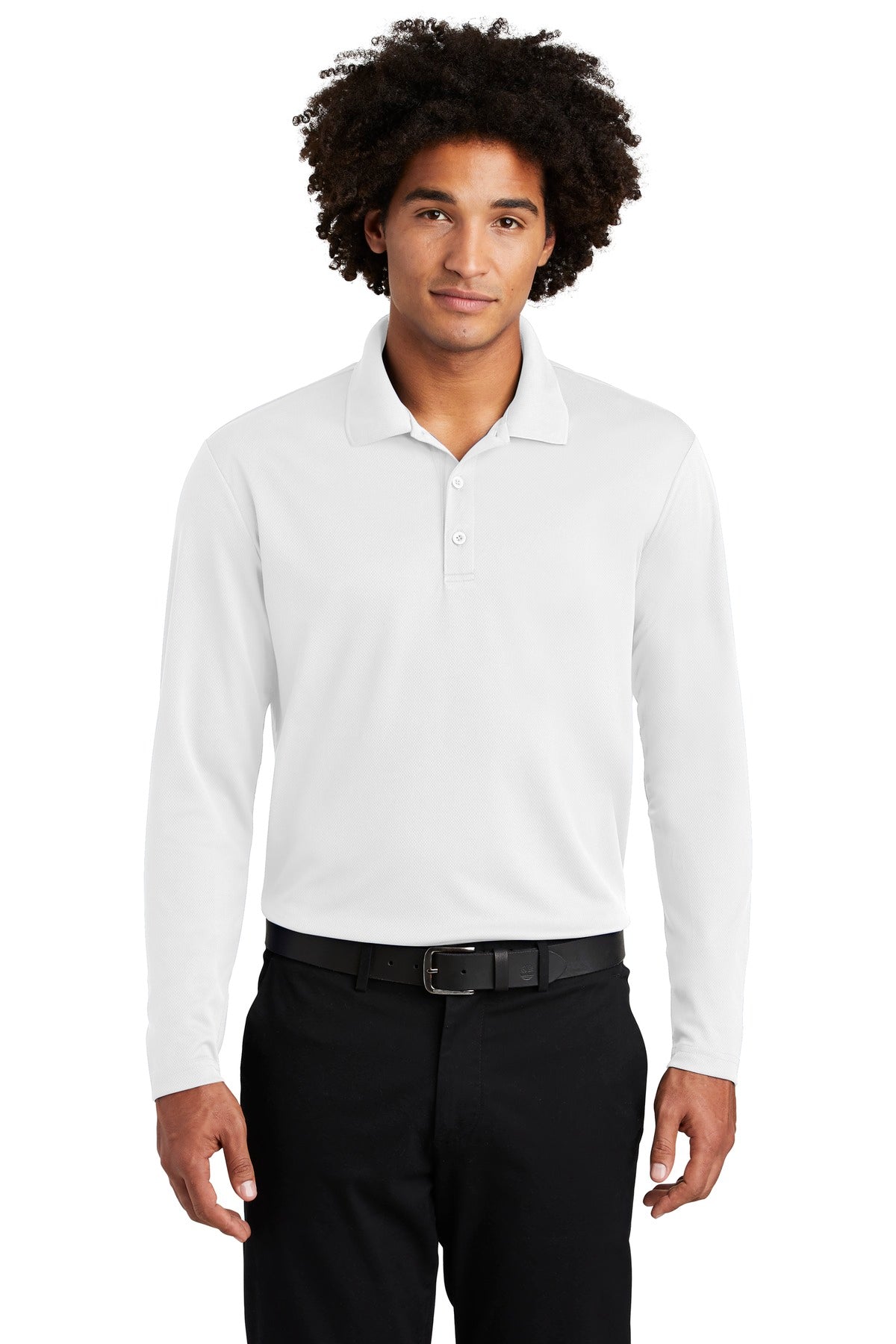 Sport-Tek  ®  PosiCharge  ®  RacerMesh  ®  Long Sleeve Polo. ST640LS