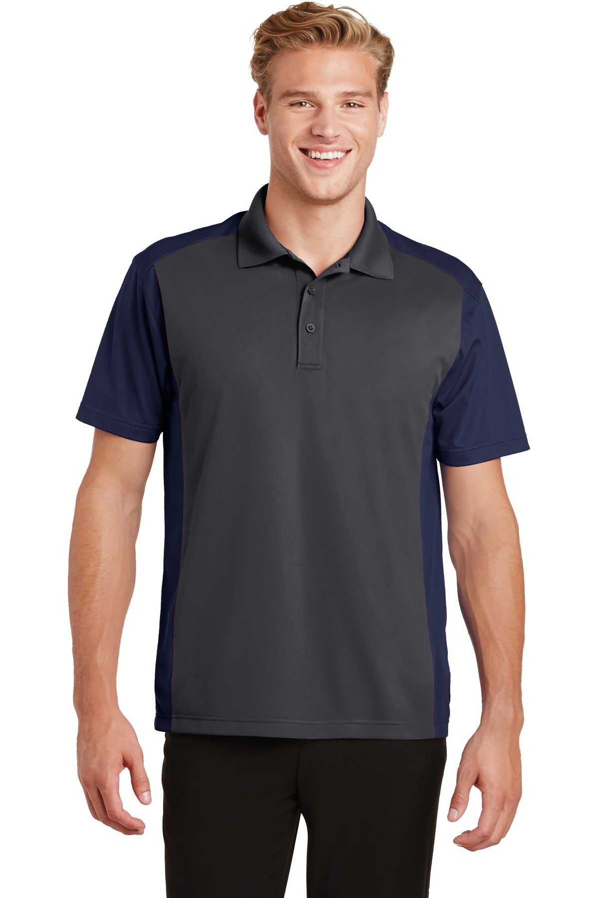 Sport-Tek ®  Colorblock Micropique Sport-Wick ®  Polo. ST652