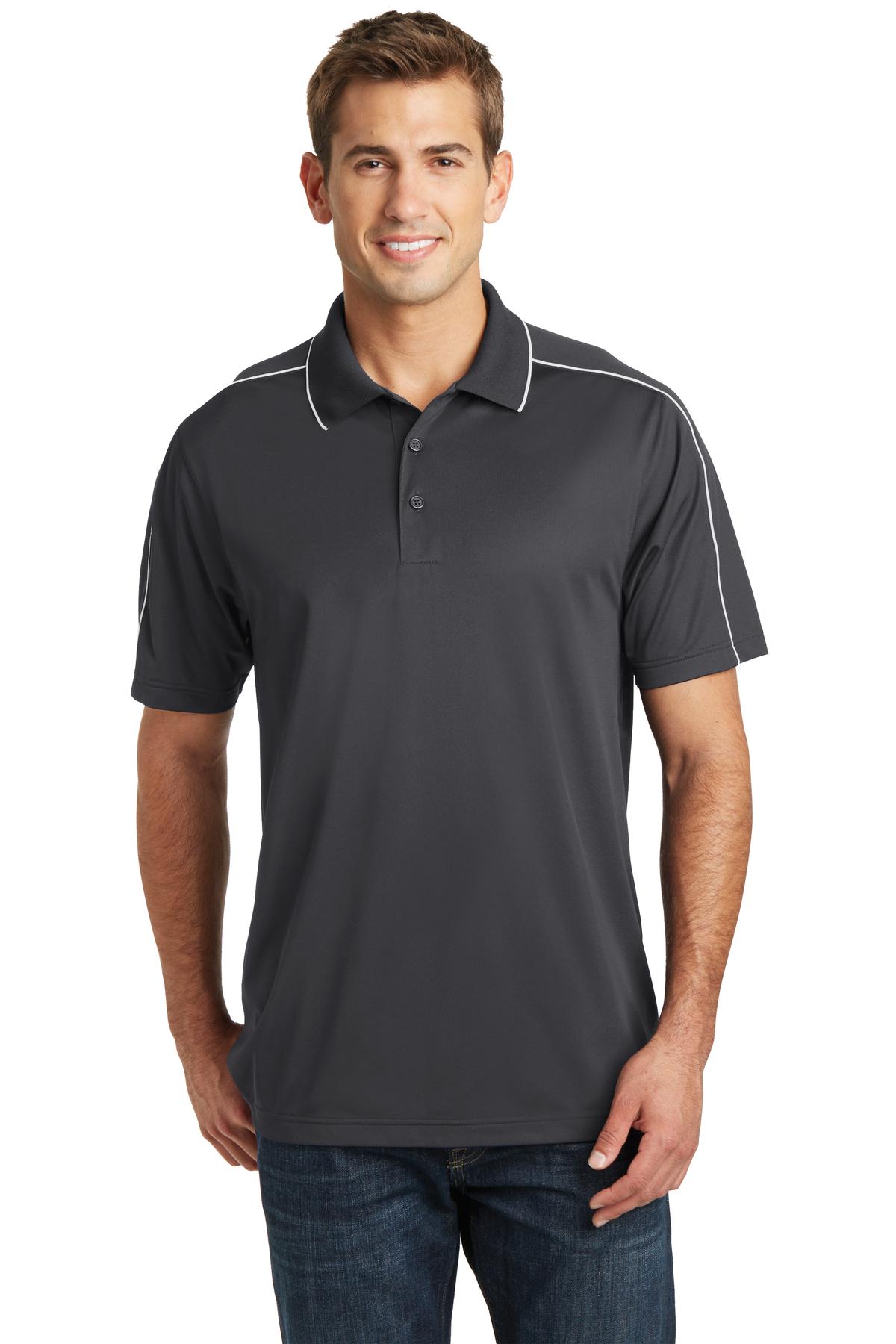 Sport-Tek ®  Micropique Sport-Wick ®  Piped Polo. ST653