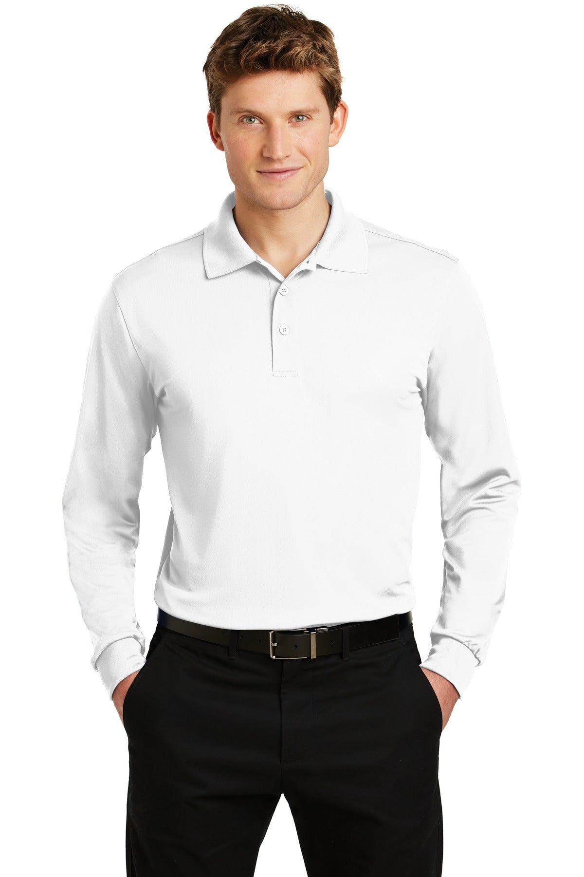 Sport-Tek ®  Long Sleeve Micropique Sport-Wick ®  Polo. ST657