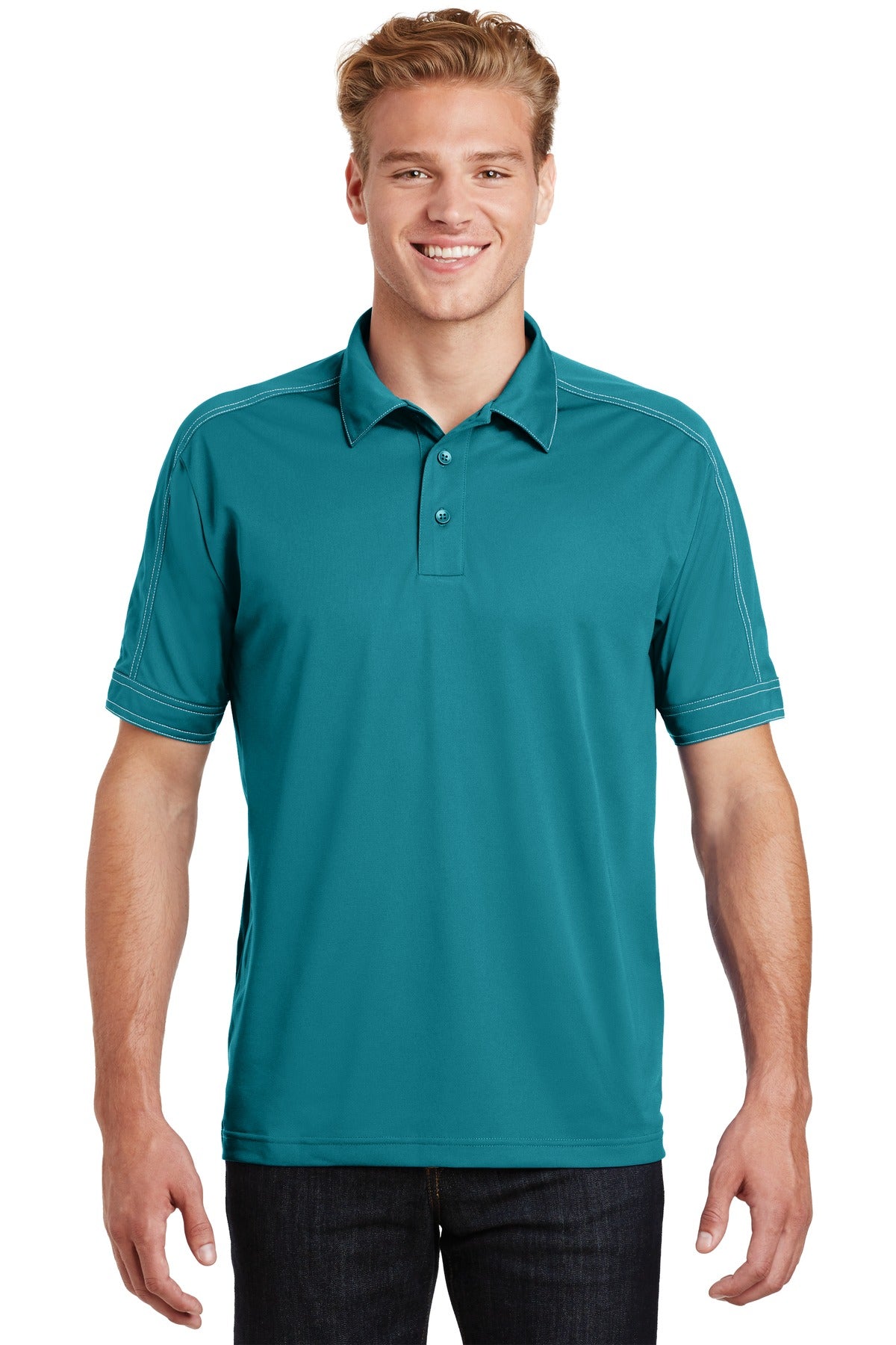 Sport-Tek ®  Contrast Stitch Micropique Sport-Wick ®  Polo. ST659