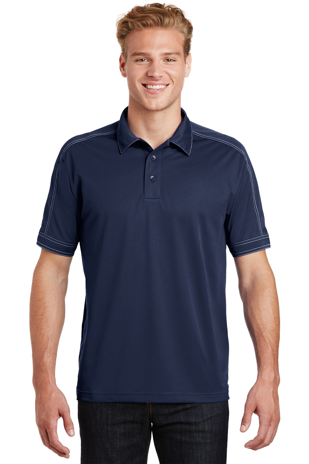 Sport-Tek ®  Contrast Stitch Micropique Sport-Wick ®  Polo. ST659