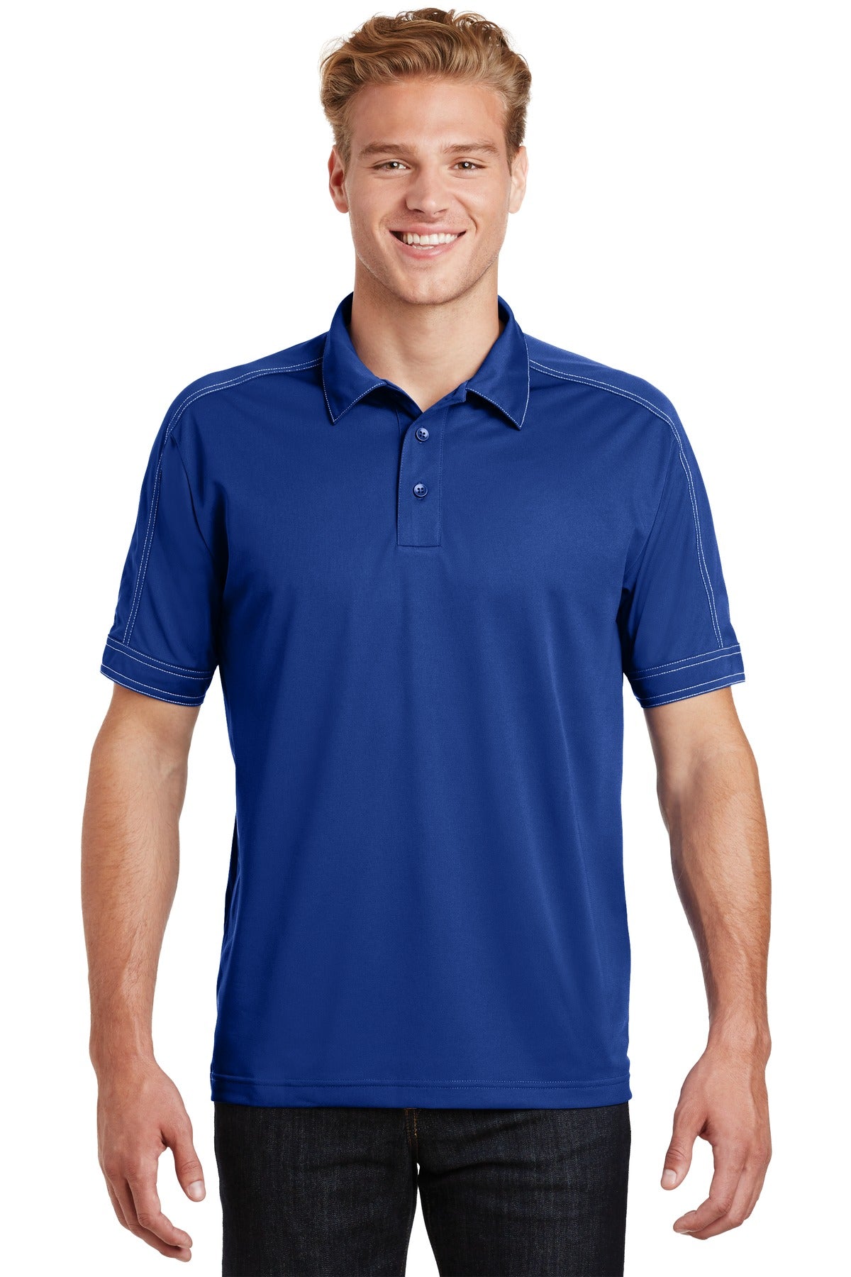 Sport-Tek ®  Contrast Stitch Micropique Sport-Wick ®  Polo. ST659