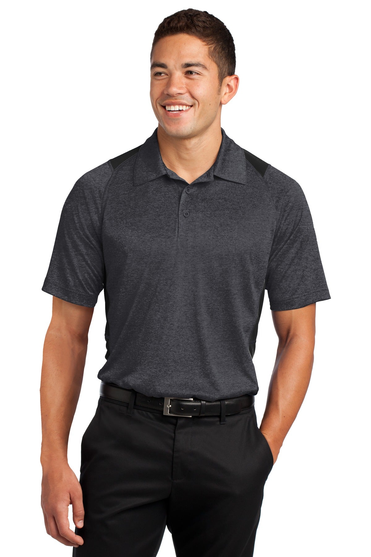 Sport-Tek ®  Heather Colorblock Contender ™  Polo. ST665