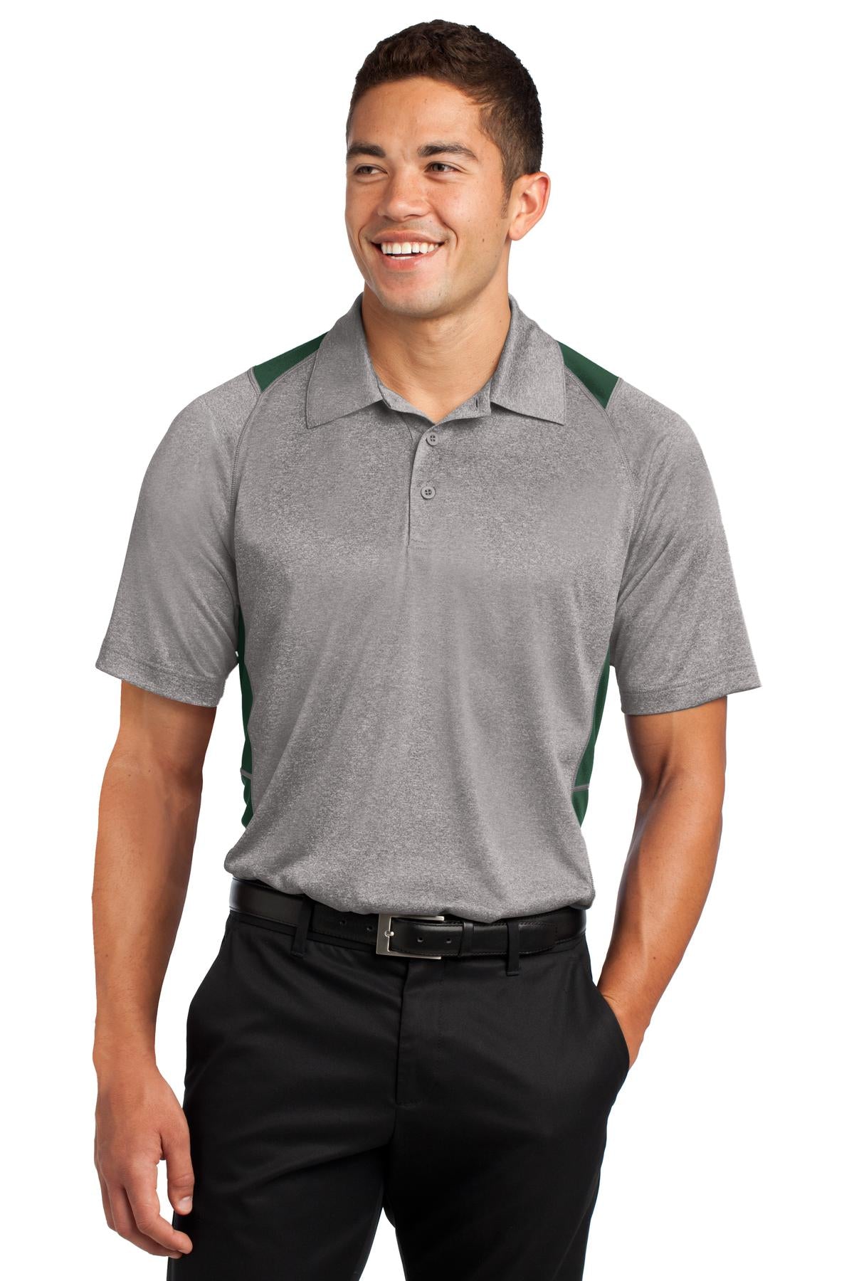 Sport-Tek ®  Heather Colorblock Contender ™  Polo. ST665