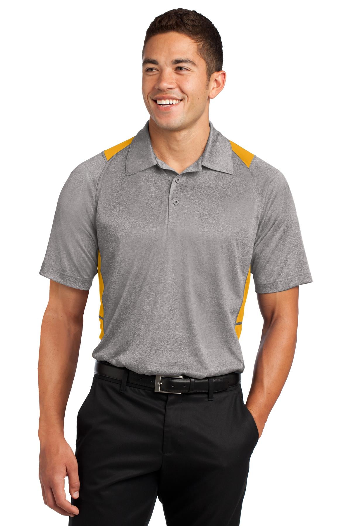 Sport-Tek ®  Heather Colorblock Contender ™  Polo. ST665