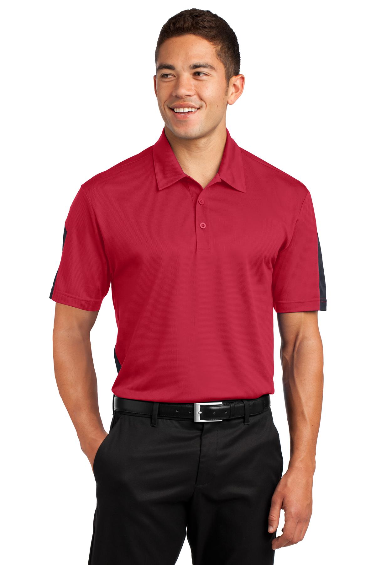 Sport-Tek ®  PosiCharge ®  Active Textured Colorblock Polo. ST695