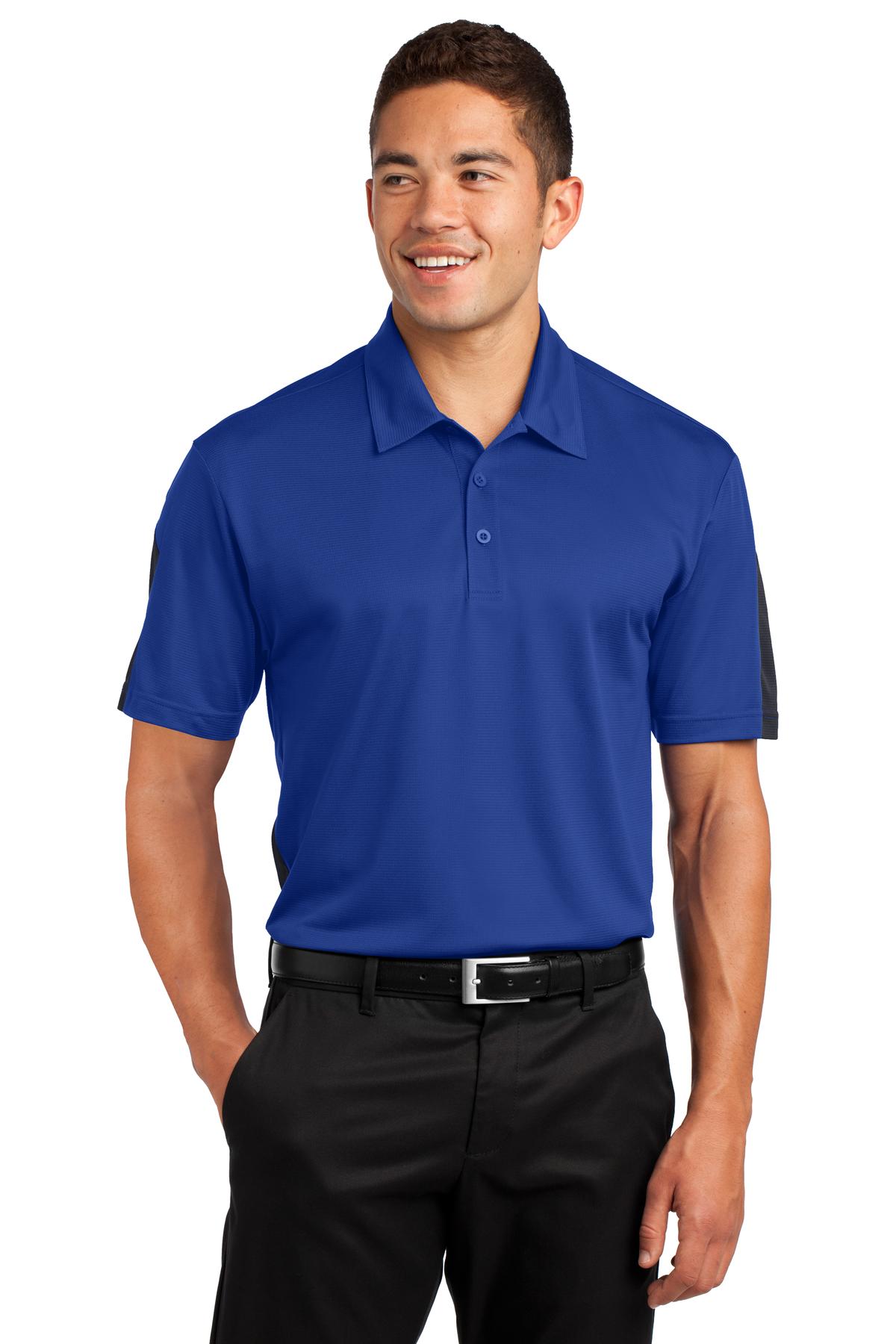 Sport-Tek ®  PosiCharge ®  Active Textured Colorblock Polo. ST695