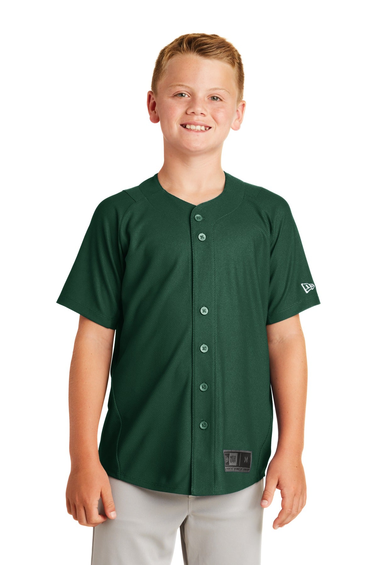 New Era  ®  Youth Diamond Era Full-Button Jersey. YNEA220