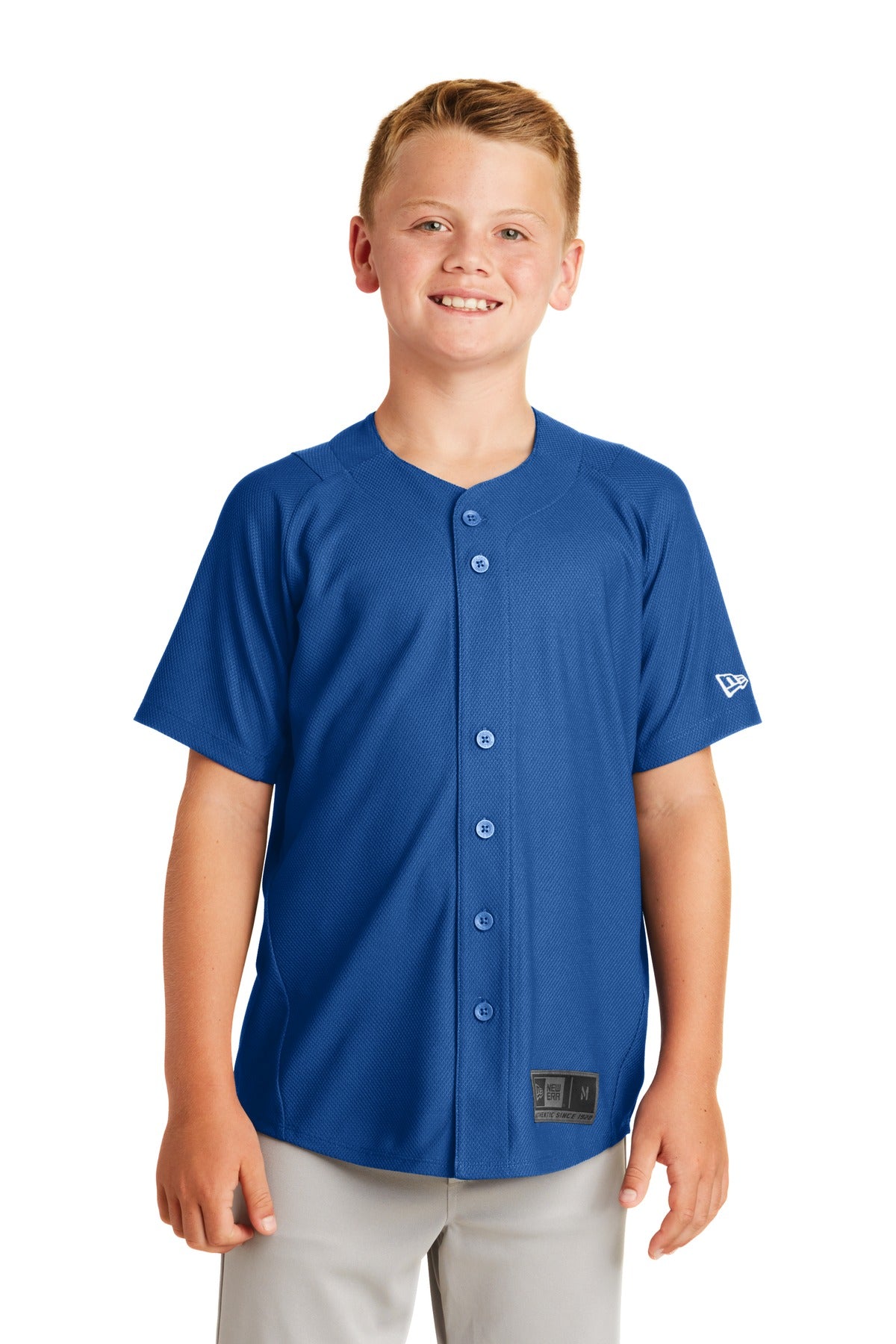 New Era  ®  Youth Diamond Era Full-Button Jersey. YNEA220