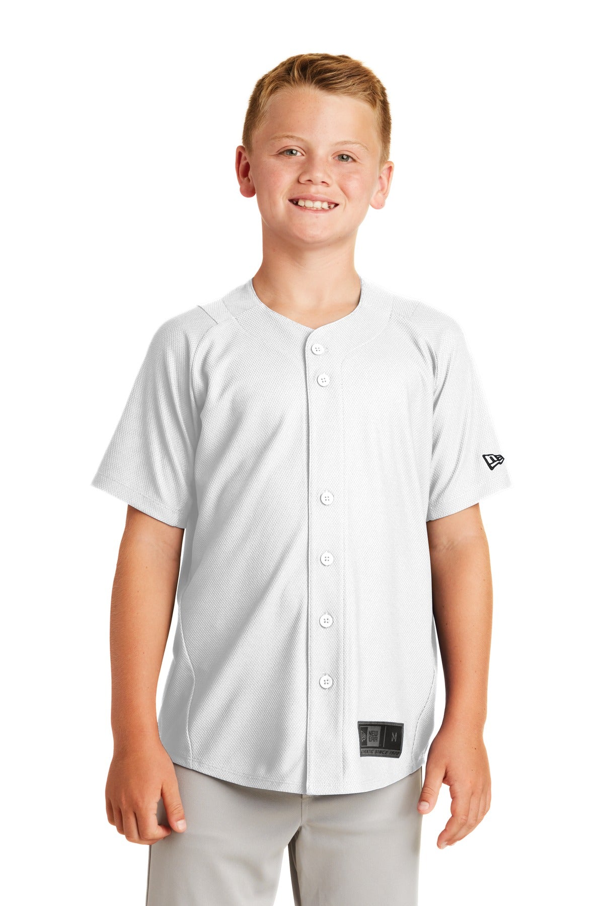 New Era  ®  Youth Diamond Era Full-Button Jersey. YNEA220